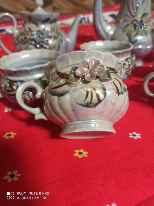 Сервиз чайно-кофейный, Кобальтовый с лепкой!