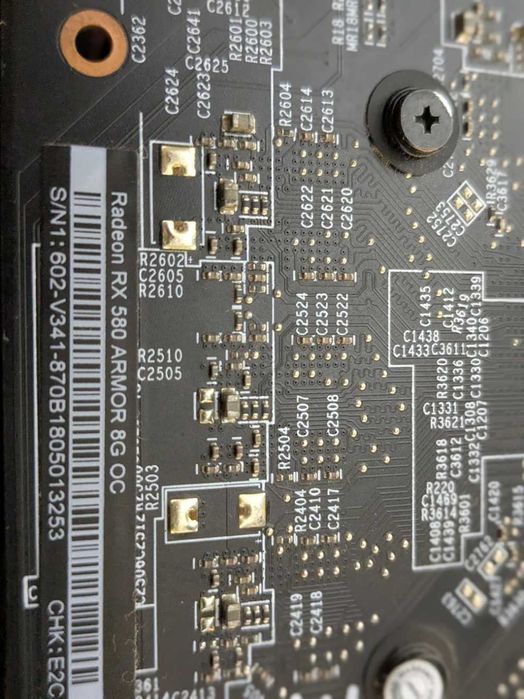 MSI Radeon RX 580 ARMOR 8G OC - 8GB VRAM - Excelente para Gaming 1080p