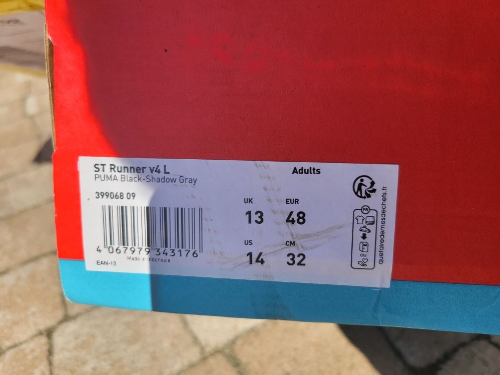 Buty skórzane Puma St Runner r. 48