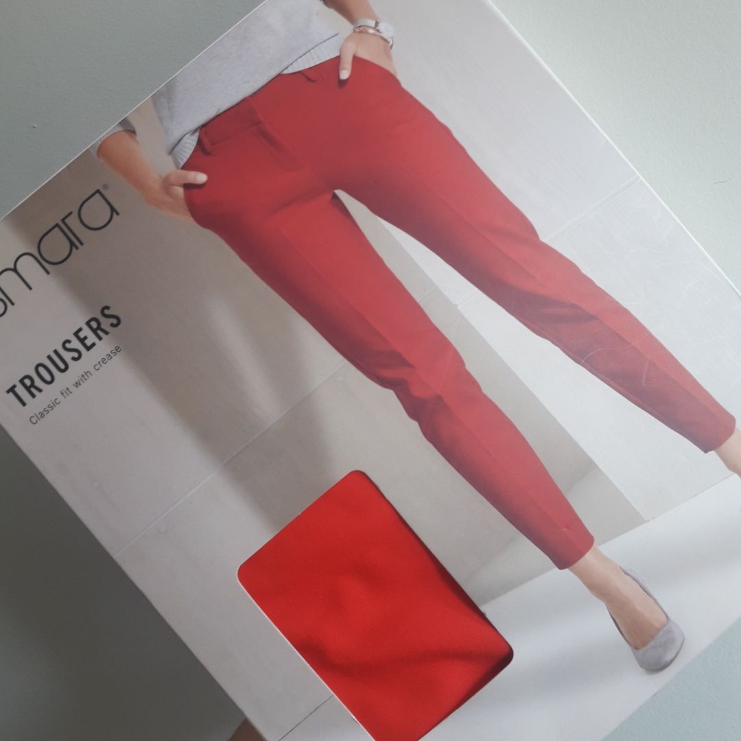 Нові штани 36р класичні брюки жіночі червоні Esmara