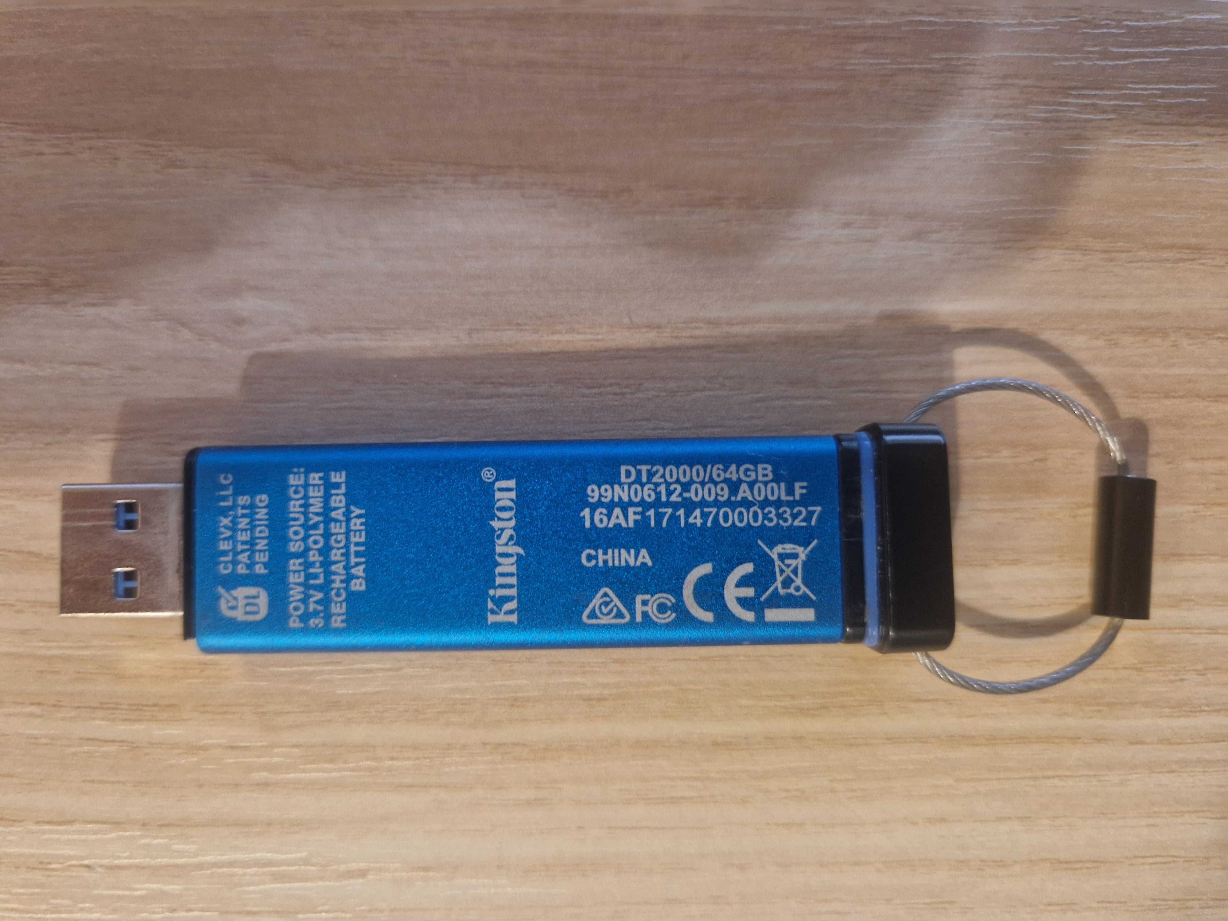 Флешка с шифрованием Kingston Datatraveler 64GB