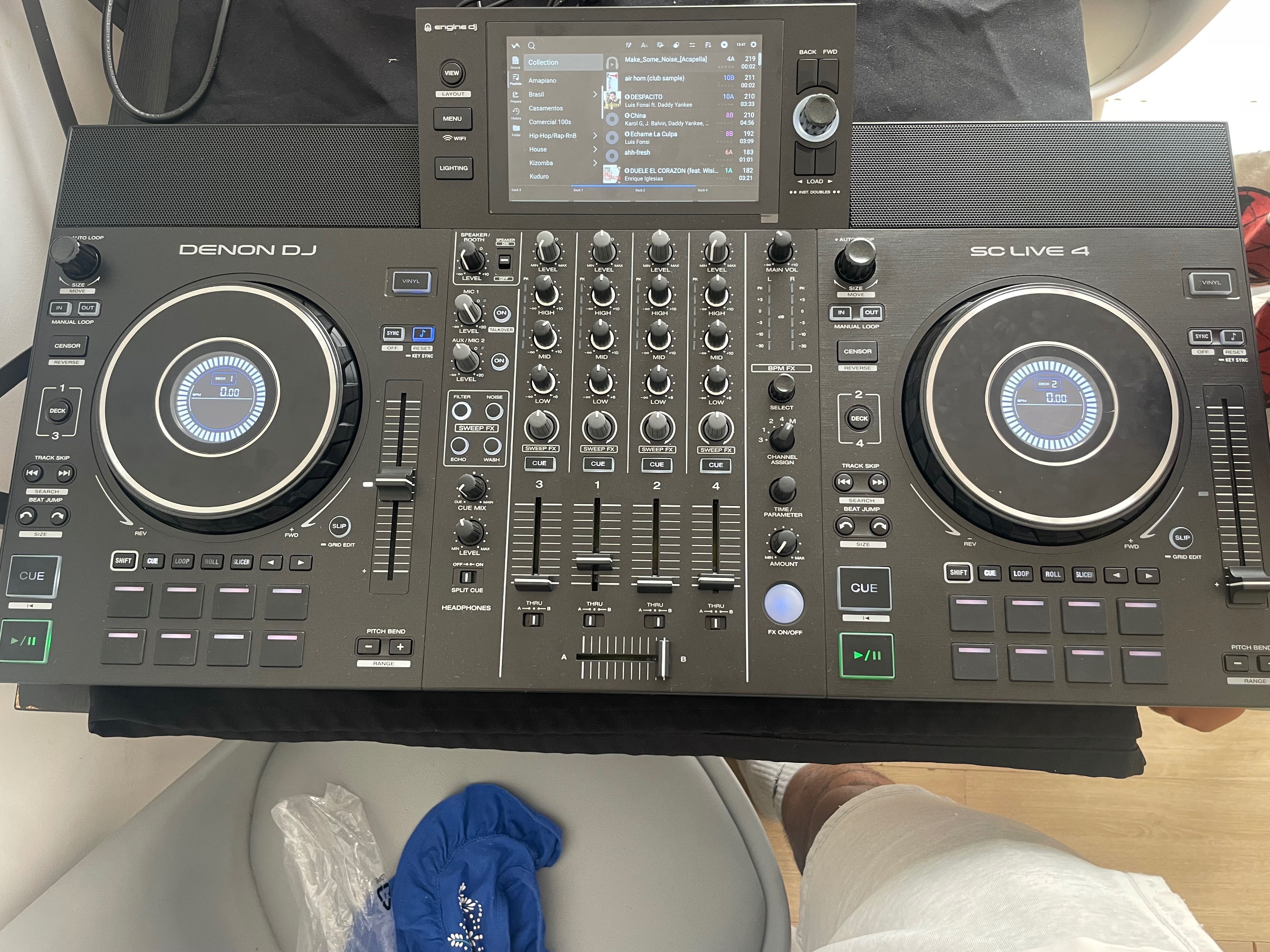Denon sc live 4 com mala de transporte