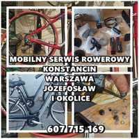 Mobilny serwis rowerowy Konstancin Warszawa Jozefosław Zawady Wilanów