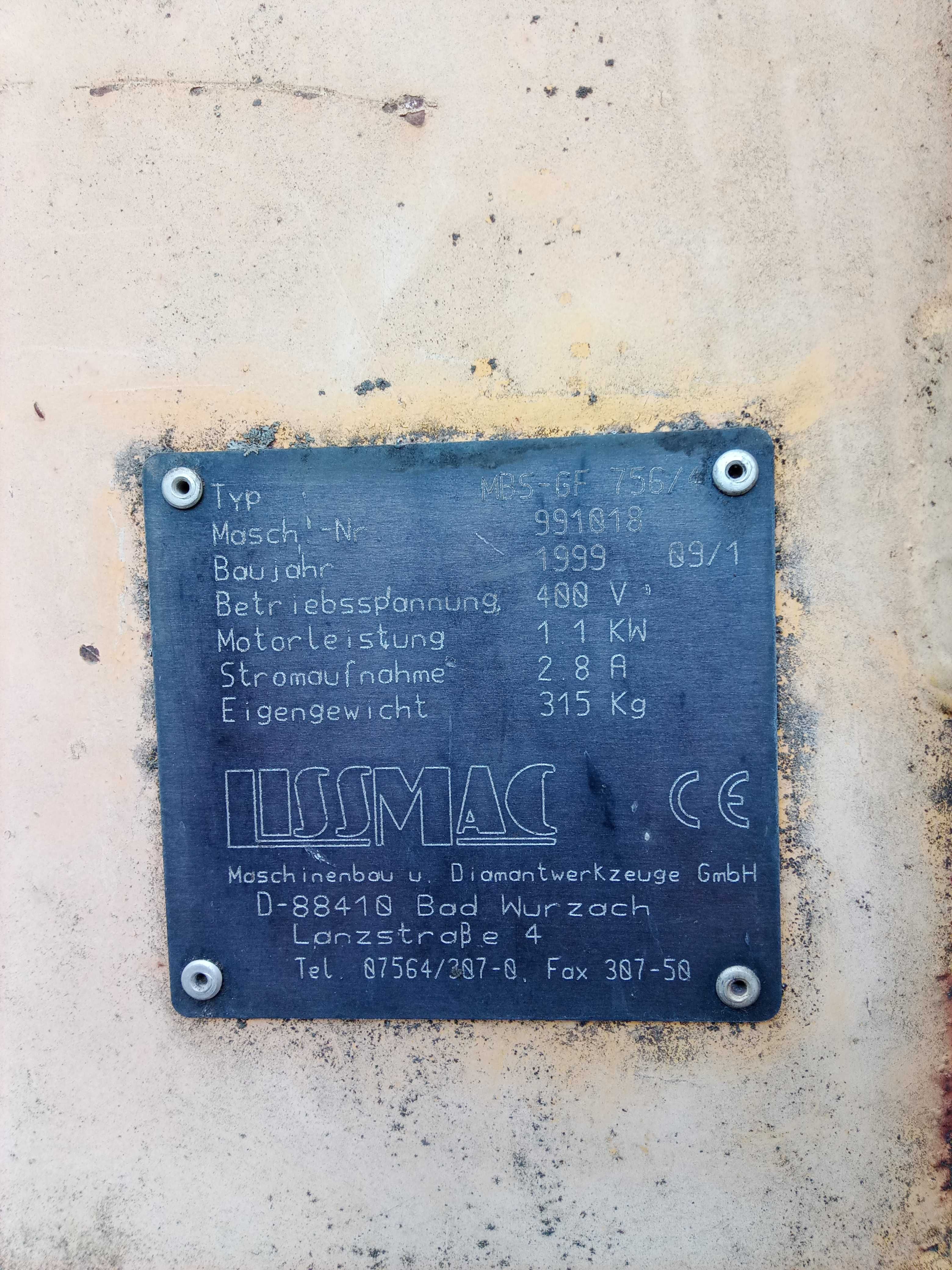 Piła taśmowa Lissmac MBS 756 ytong suporex porotherm ytonga