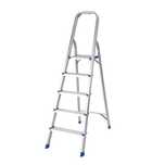 DRABINA aluminiowa 5 stopniowa domowa stopnie schodki podest DAD15