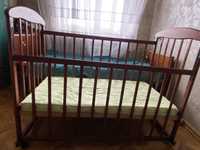 Дитяча кроватка з матрасиком / Детская кроватка