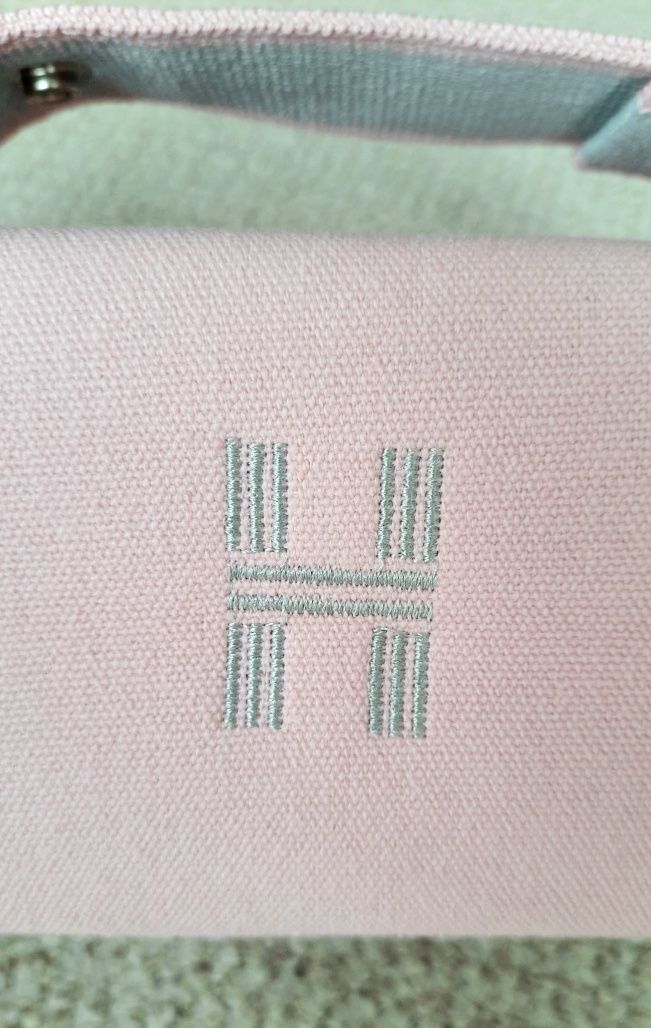 Косметичка в стилі Hermes рожева