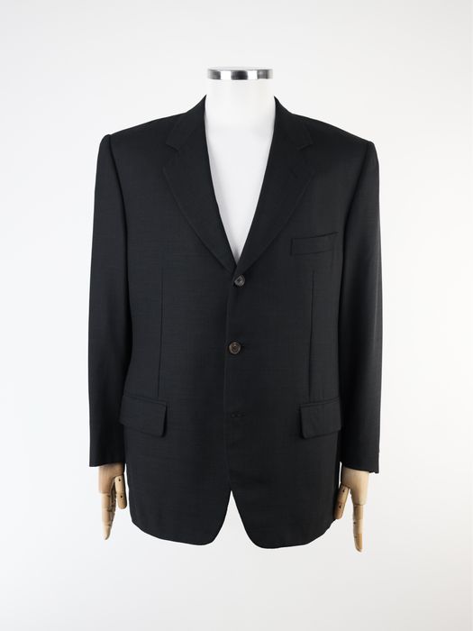 CORNELIANI Чоловічий чорний піджак із шовку та вовни. Оригінал. (L)