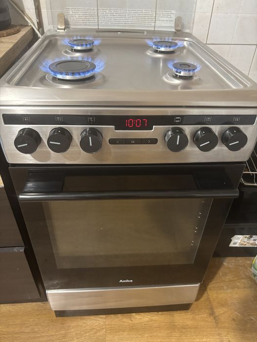 Kuchenka gazowo elektryczna 50cm AMICA