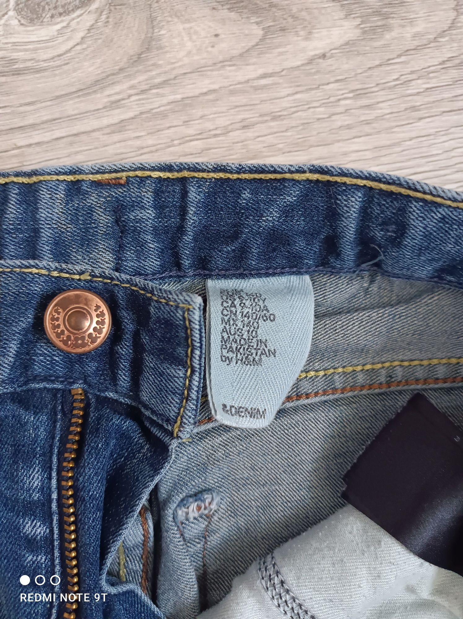 Spodnie jeansy h&m 140