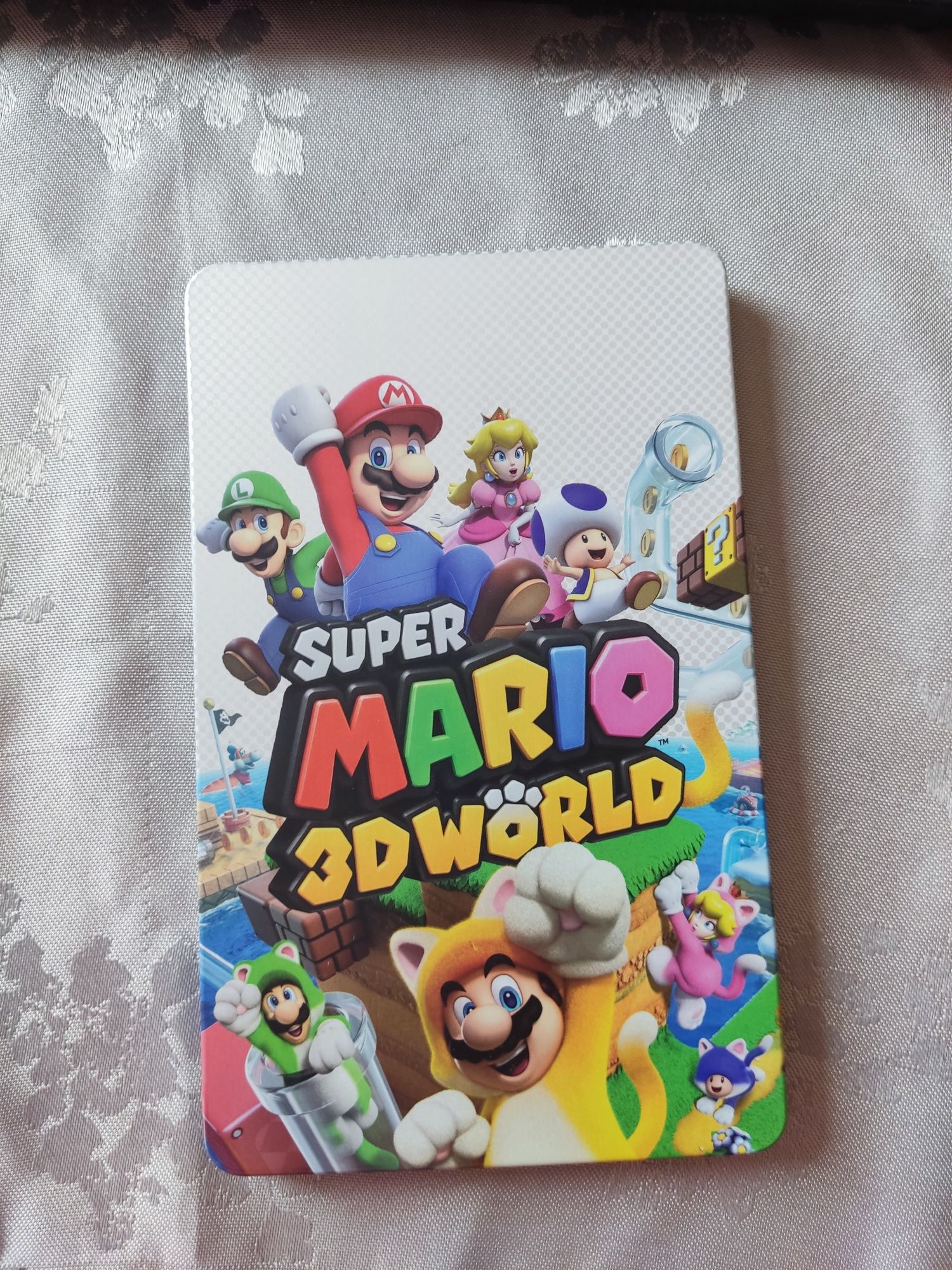 Nintendo switch metalowe pudełko z gry Super Mario 3D World