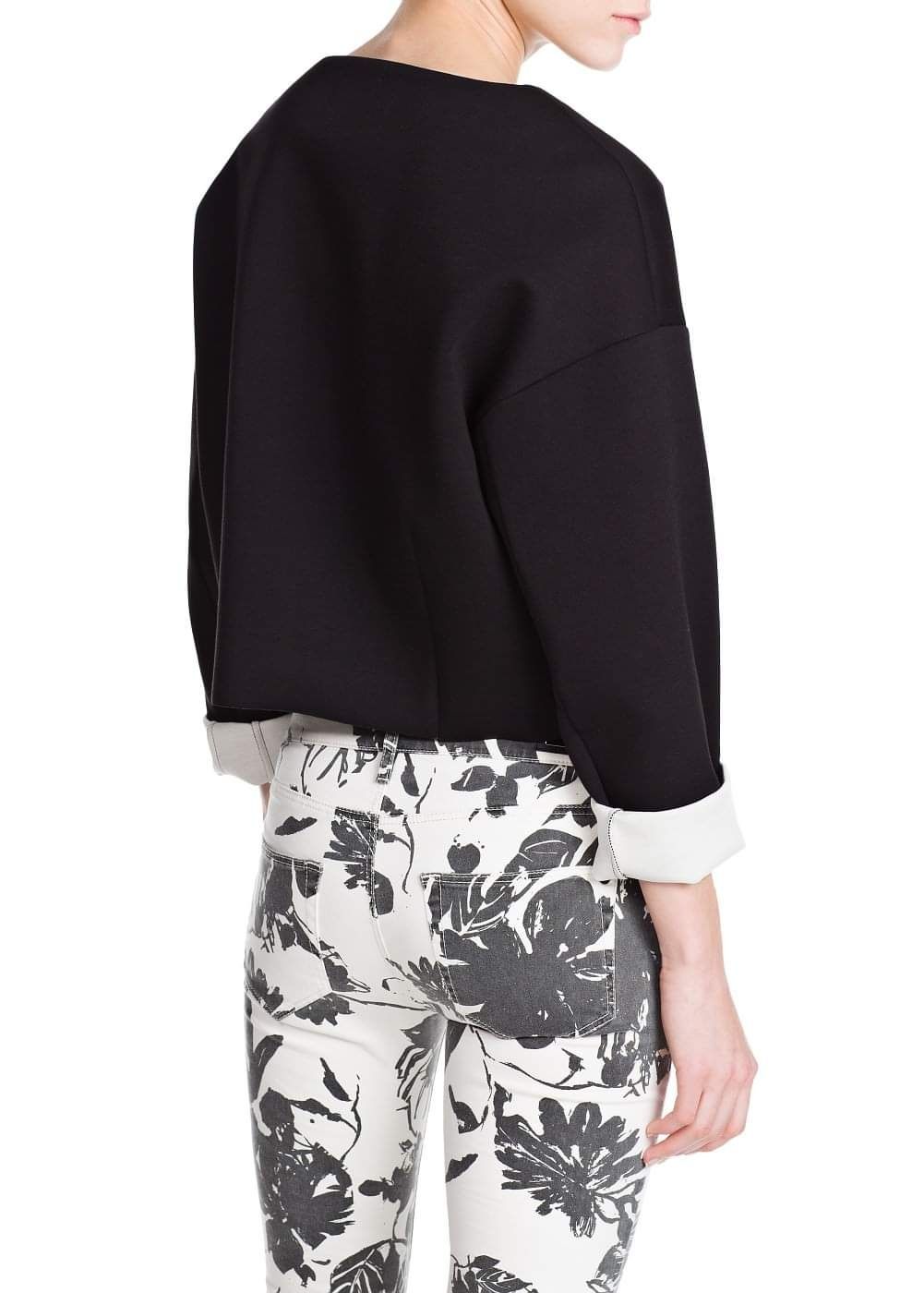 Mango bluza pianka neopren XS S M 36 38 oversize pudełkowa NOWA unikat