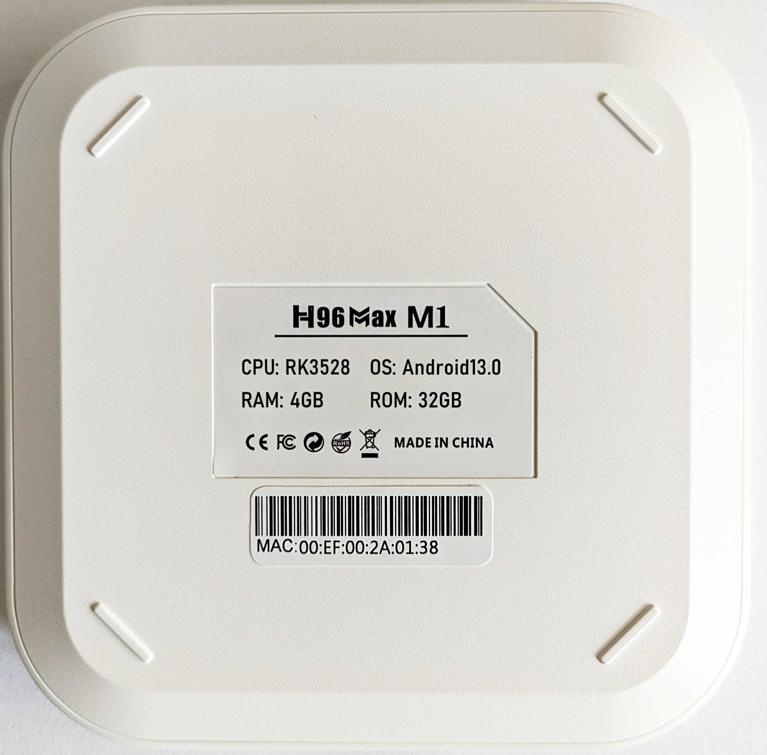 TV Box H96MAX M1 4/32 RK3528 Android 13 Смарт ТВ Бокс Приставка