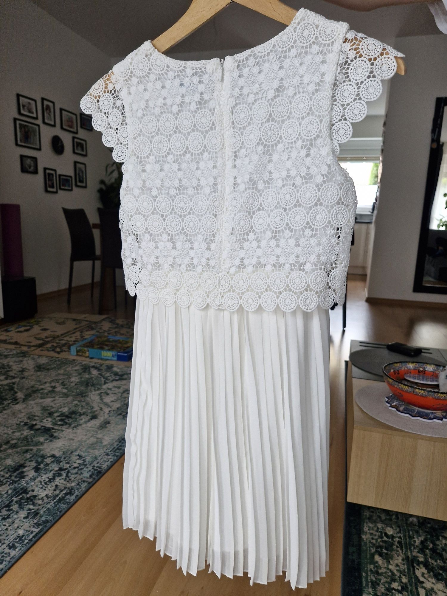 Komplet Mayoral: sukienka + sweterek, r. 152 cm. Komunia. Okazja!