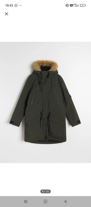 Kurtka zimowa parka męska