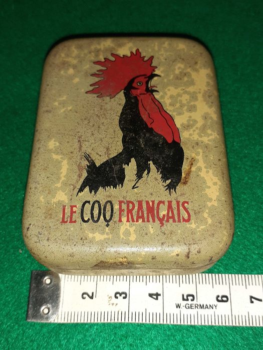 Caixa/Lata Antiga "La Coq Français"