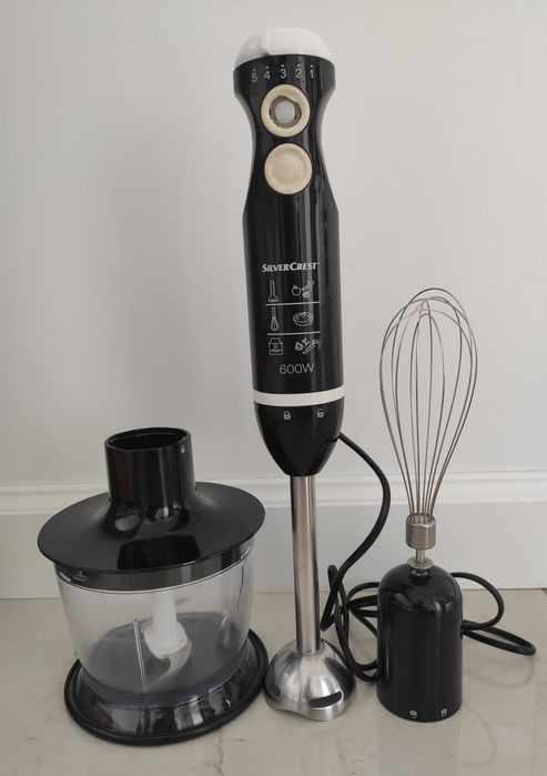 Blender Silvercrest 600W + trzepaczka + rozdrabniacz
