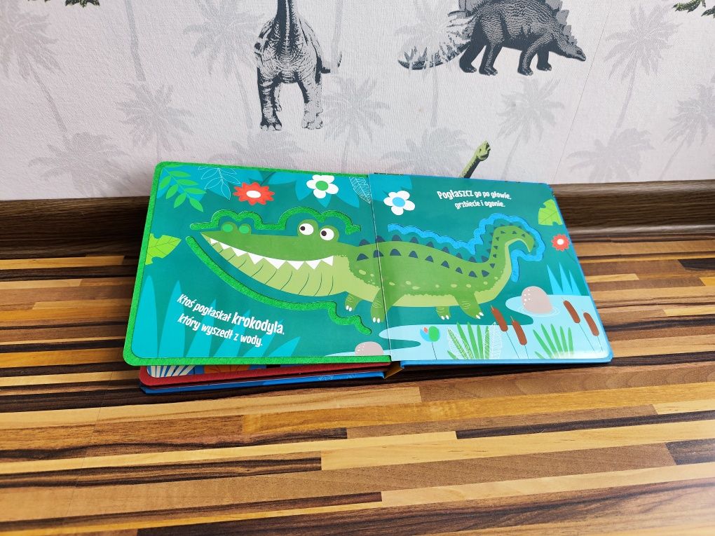 Pogłaszcz mnie! Dzikie zwierzęta Książka dotykowa sensoryczna