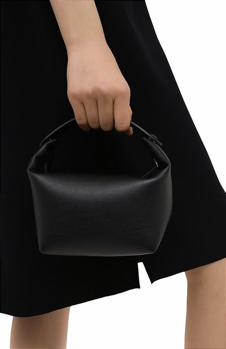 Сумка the row шкіряна чорна