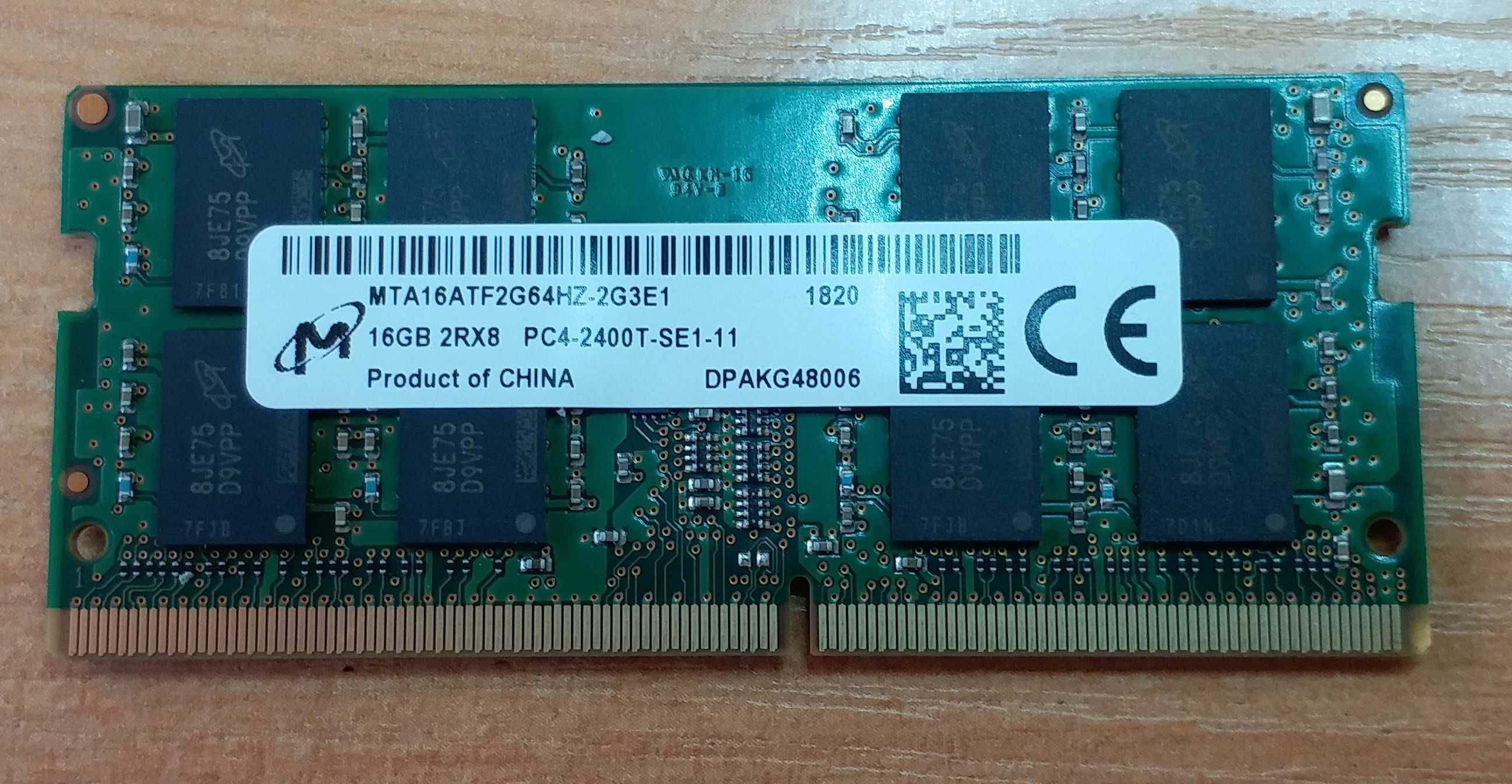 DELL/Micron DDR4 2400MHz CL17-17-17-39 for Laptop/Для ноутбука