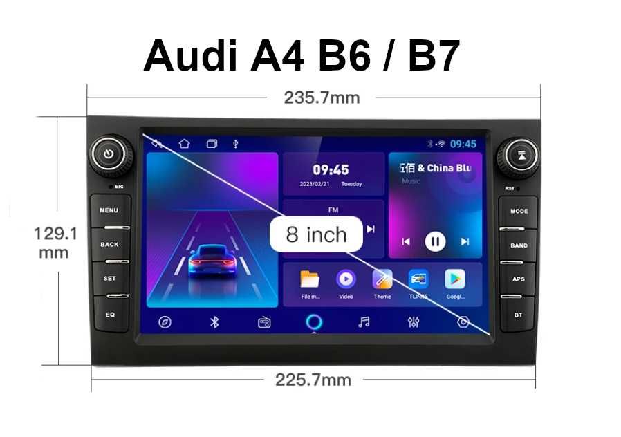 Radio Audi A4 B6 / B7 // Android 2/32 GB / Bluetooth / Wi-Fi / GPS