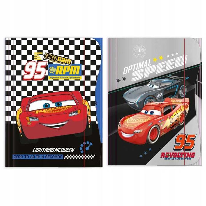Teczka z gumką A4 Auta teczka szkolna Cars mix wzorów 1 szt.