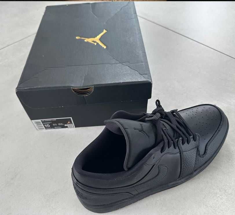Nowe Air Jordan 1 Low Triple Black   r.49,5