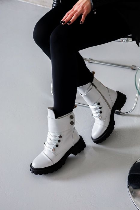 Останній розмір 38р НАТУРАЛЬНА ШКІРА! жіночі зимові ботинки черевики