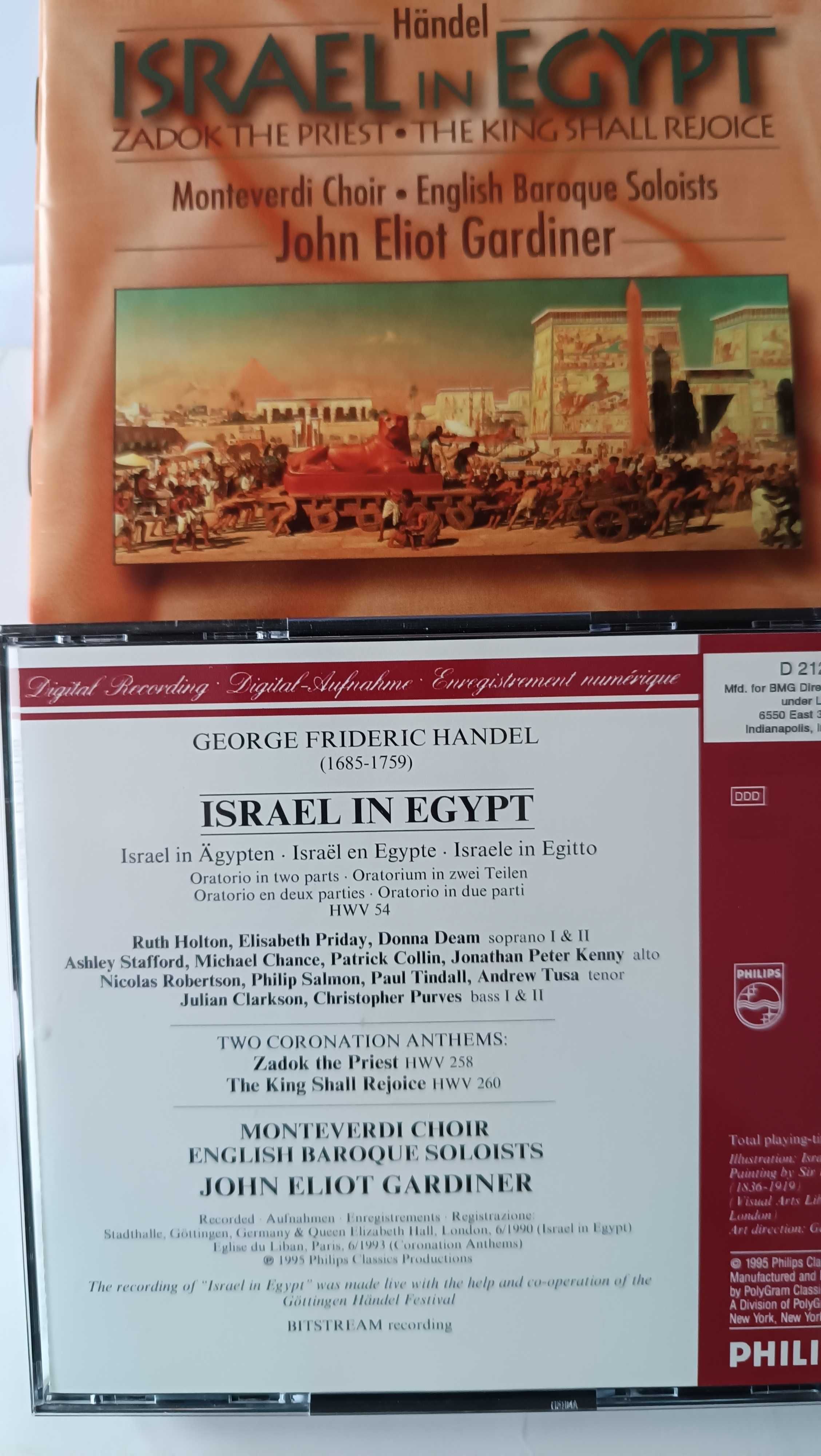 HANDEL  ISRAEL IN EGYPT - BOX 2CD - John Eliot Gardiner