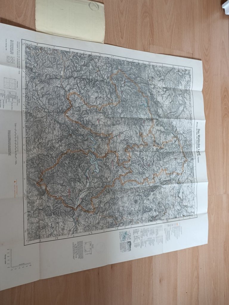 Продам рідкісну історичну карту "Das Waldecker Land"