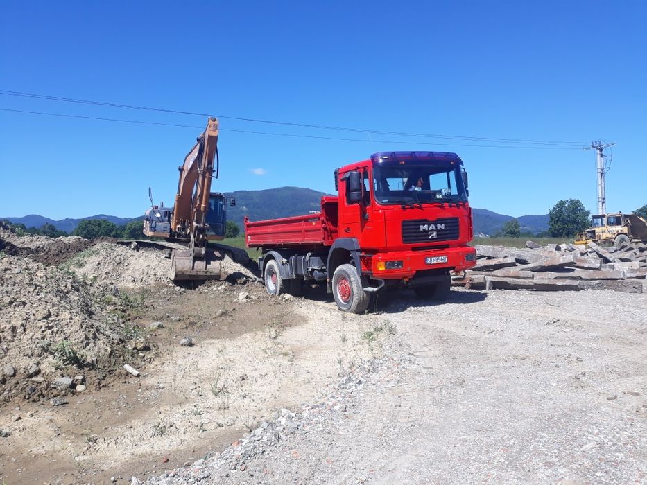 Usługi transportowe wywrotka koparko ładowarka wywóz ziemi wykopy