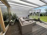 Drewniana pergola, wiata, taras, BSH, drewno klejone