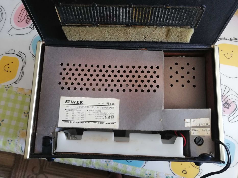 Radio Antigo 1965 Silver Modelo 5S 626 Made in Japan