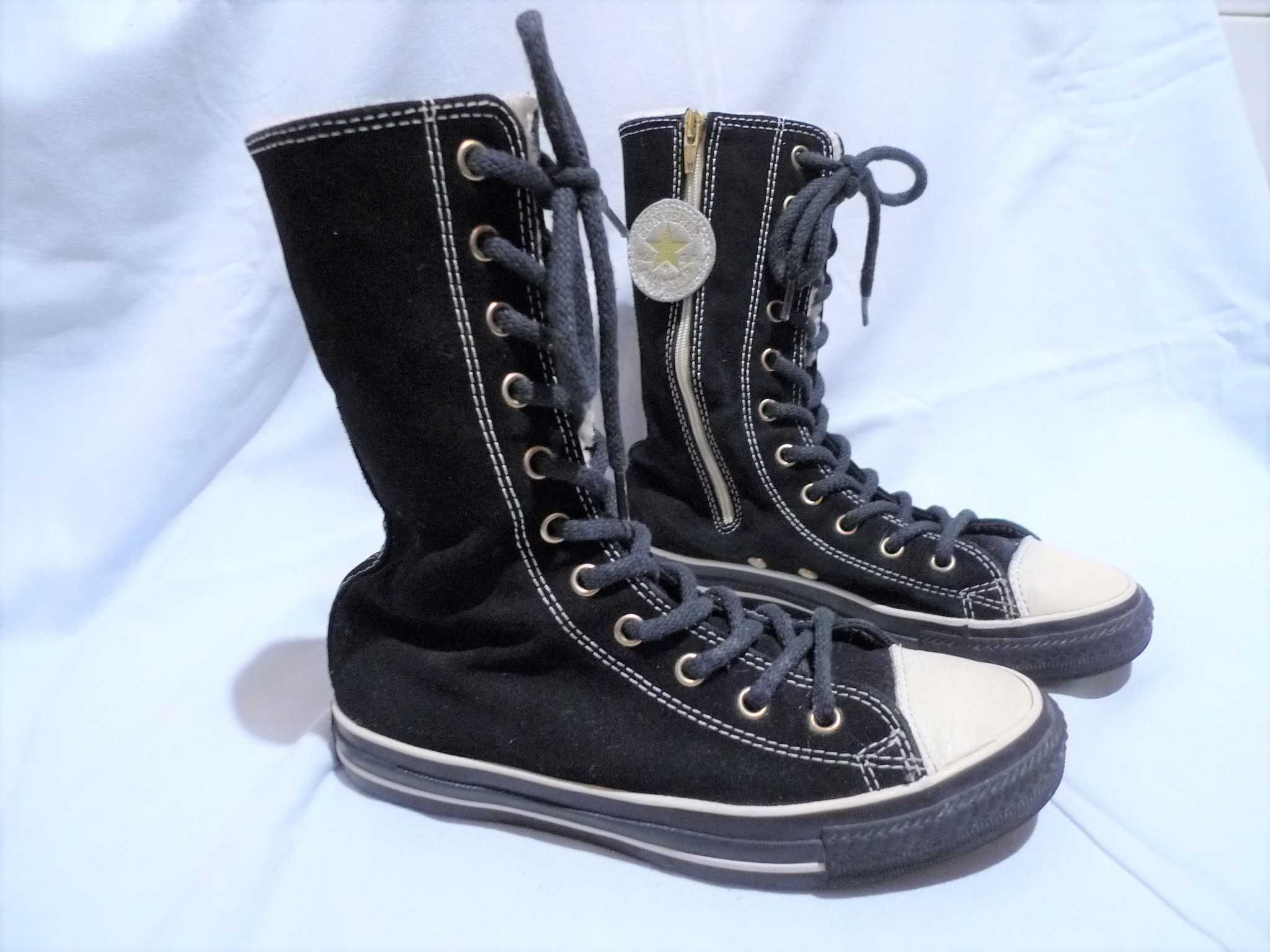 CONVERSE r.35/22,5cm Trampki skórzane wysokie