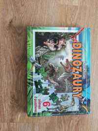 Puzzle - książka Dinozaury