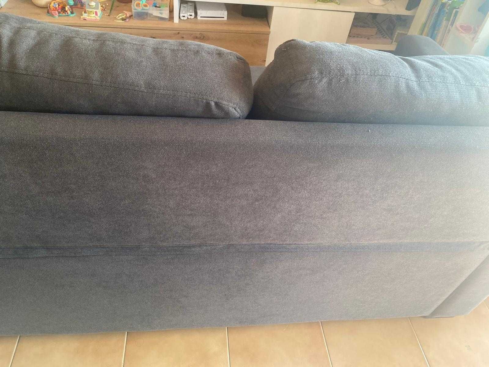 Sofá-cama com chaise longue com arrumaçao - Paton