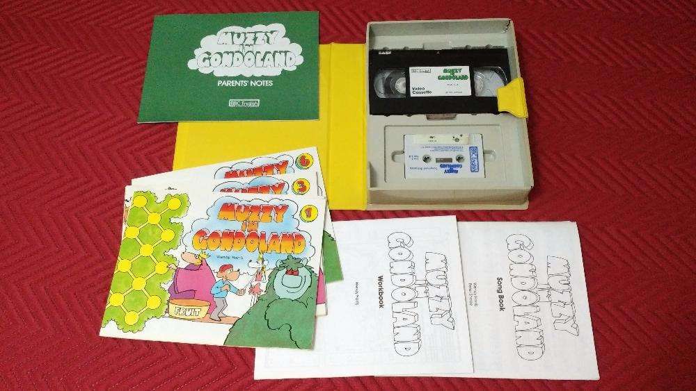Curso Video VHS da BBC Muzzy in Gonduland - Inglês para Crianças