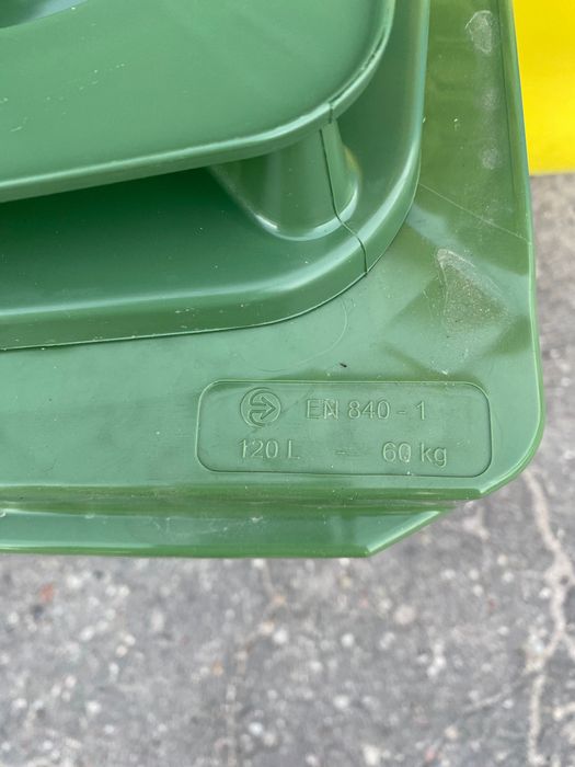 Pojemnik kosz kubeł śmietnik na śmieci odpady 120l ese nowe eko bio