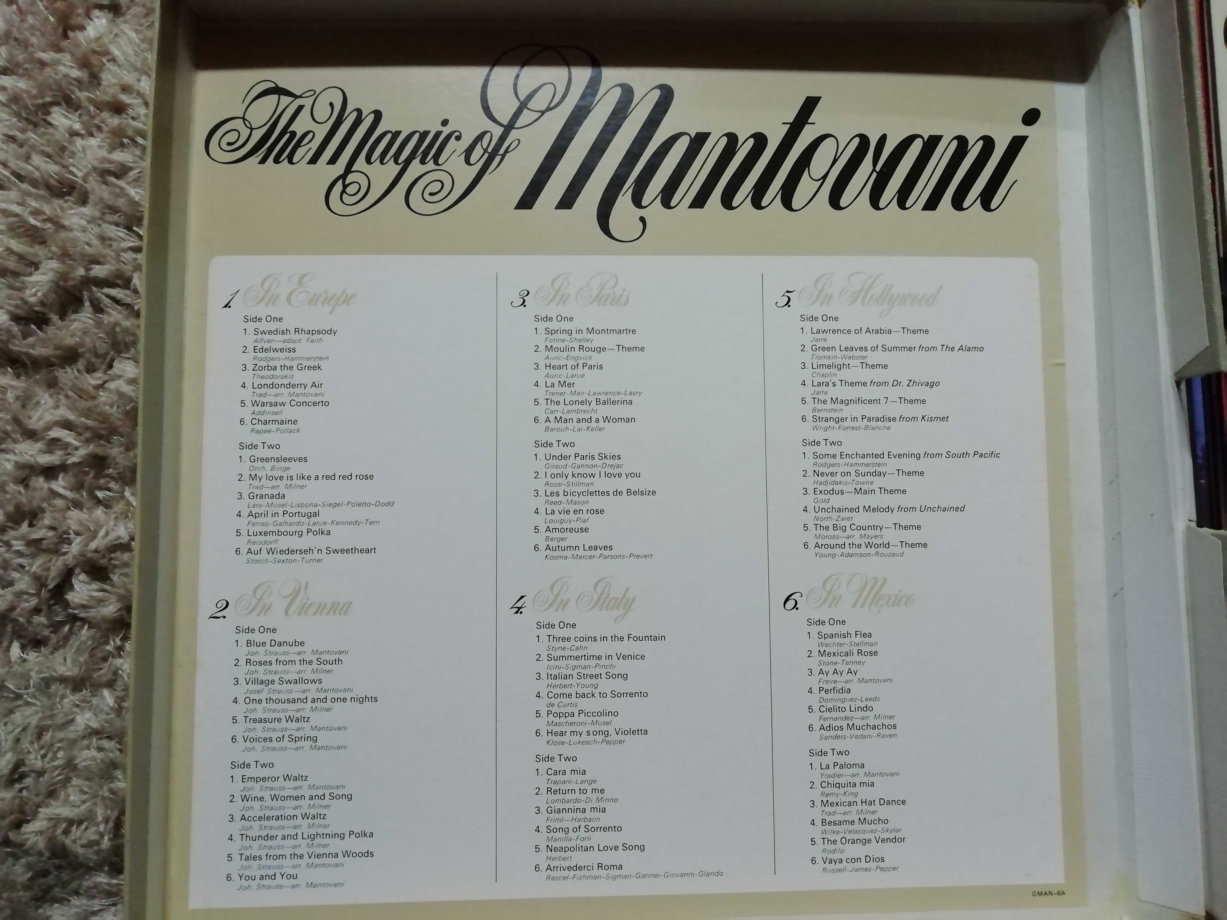Coletânea The Magic Of Mantovani (6 Discos de Vinil)