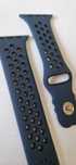 Pasek do smartwatch, sportowy, czarno niebieski