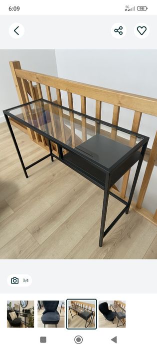 Toaletka Ikea czarna