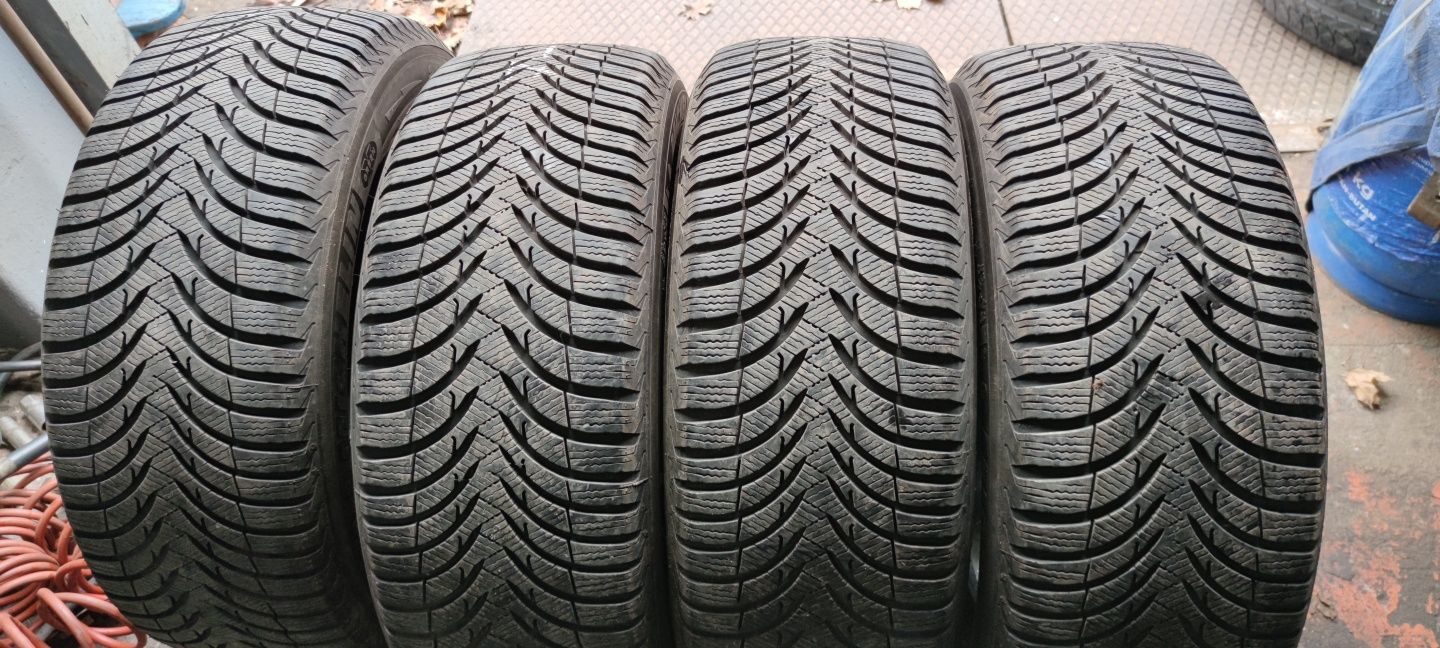 opony zimowe 225x55x16 MICHELIN ALPIN 4szt 600zł 2015r 7mm