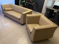 Sofa i fotel skórzany Venezia - Aris Concept