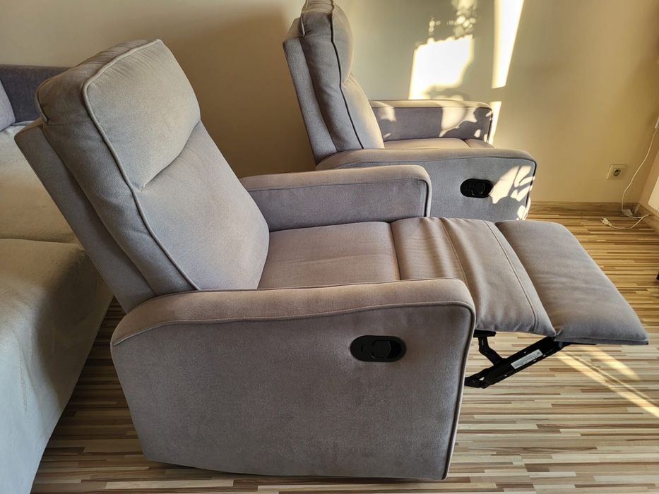 Fotel rozkładany z podnóżkiem DANNY (1 szt.)