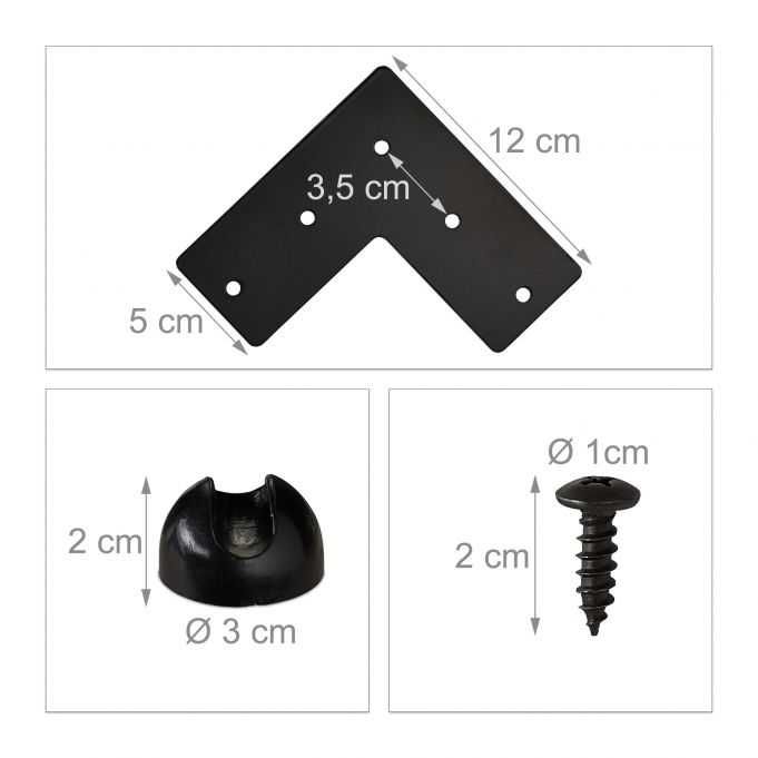 Nogi nóżki do stołu szafki hairpin 4szt.