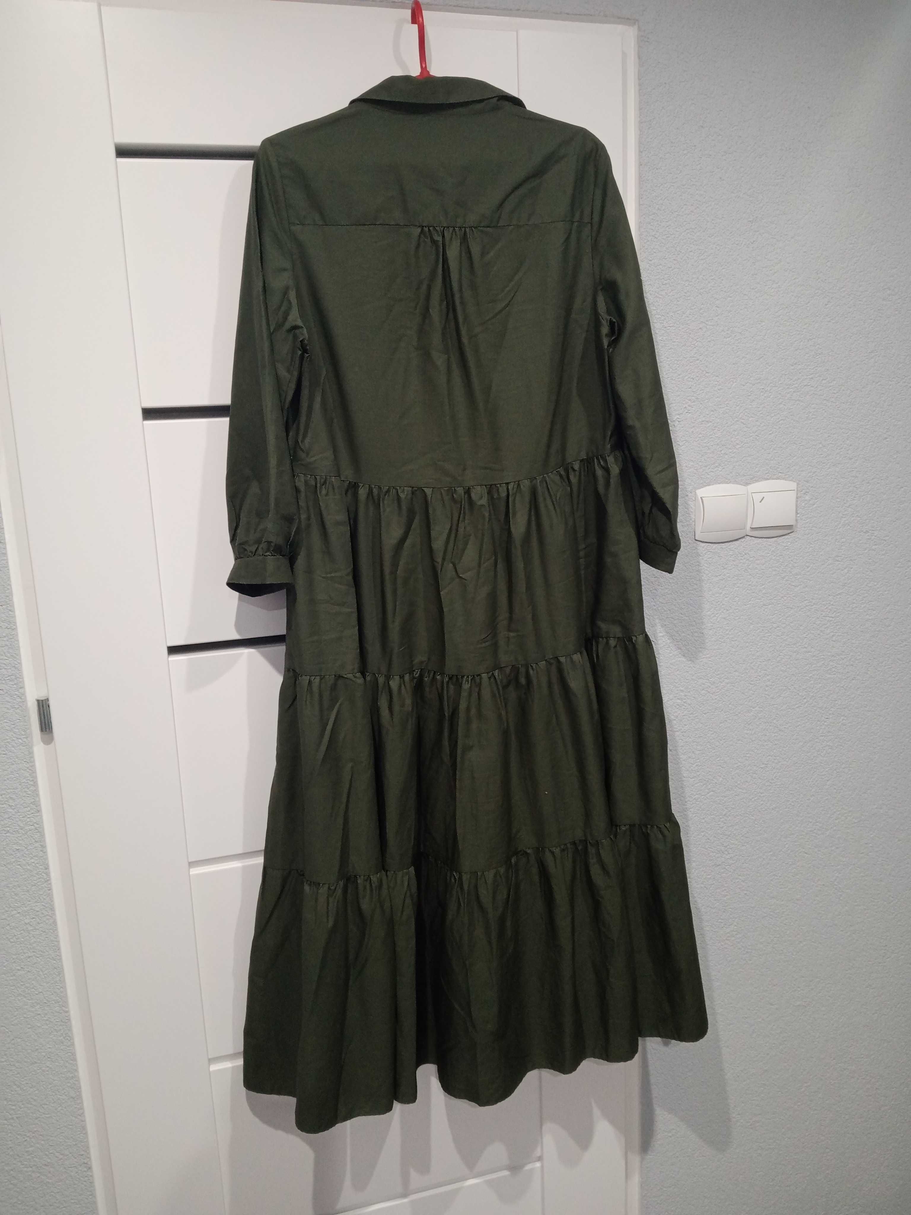 Reserved dluga maxi boho bawelniana sukienka M