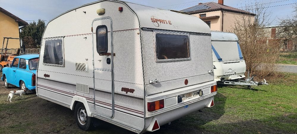 Przyczepa kempingowa na działkę altanka stacjonarna