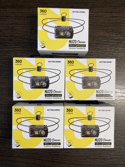 Налобний ліхтар Nitecore NU20 Classic 2024 (USB Type-C), чорний