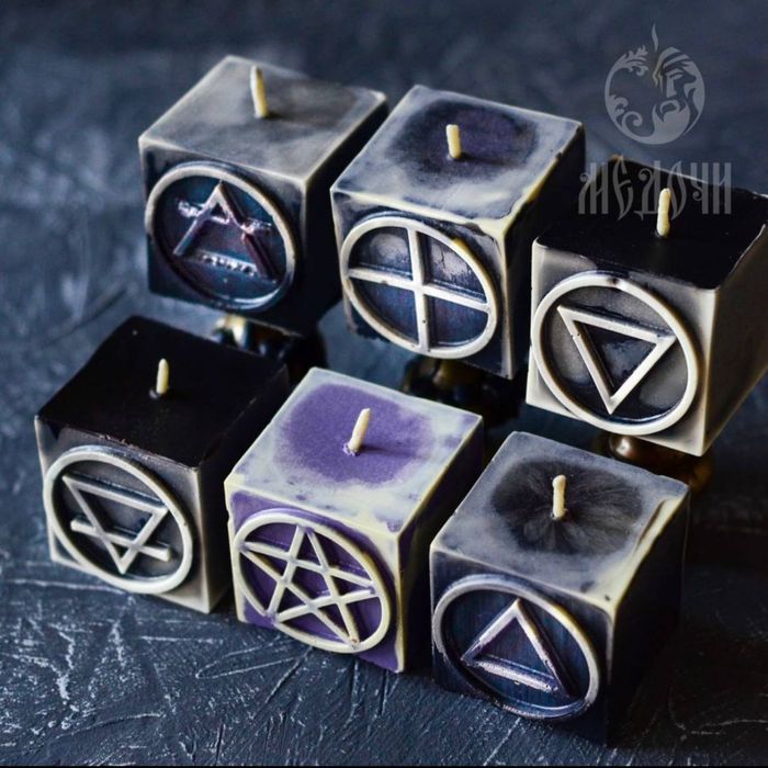 Силіконові форми для свічок, мила, молди/ руни/ знаки/ стехії