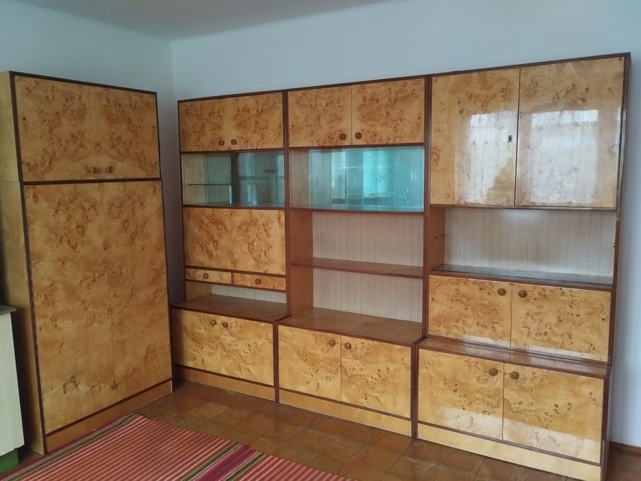 Meble szafa regał meblościanka PRL wysoki połysk